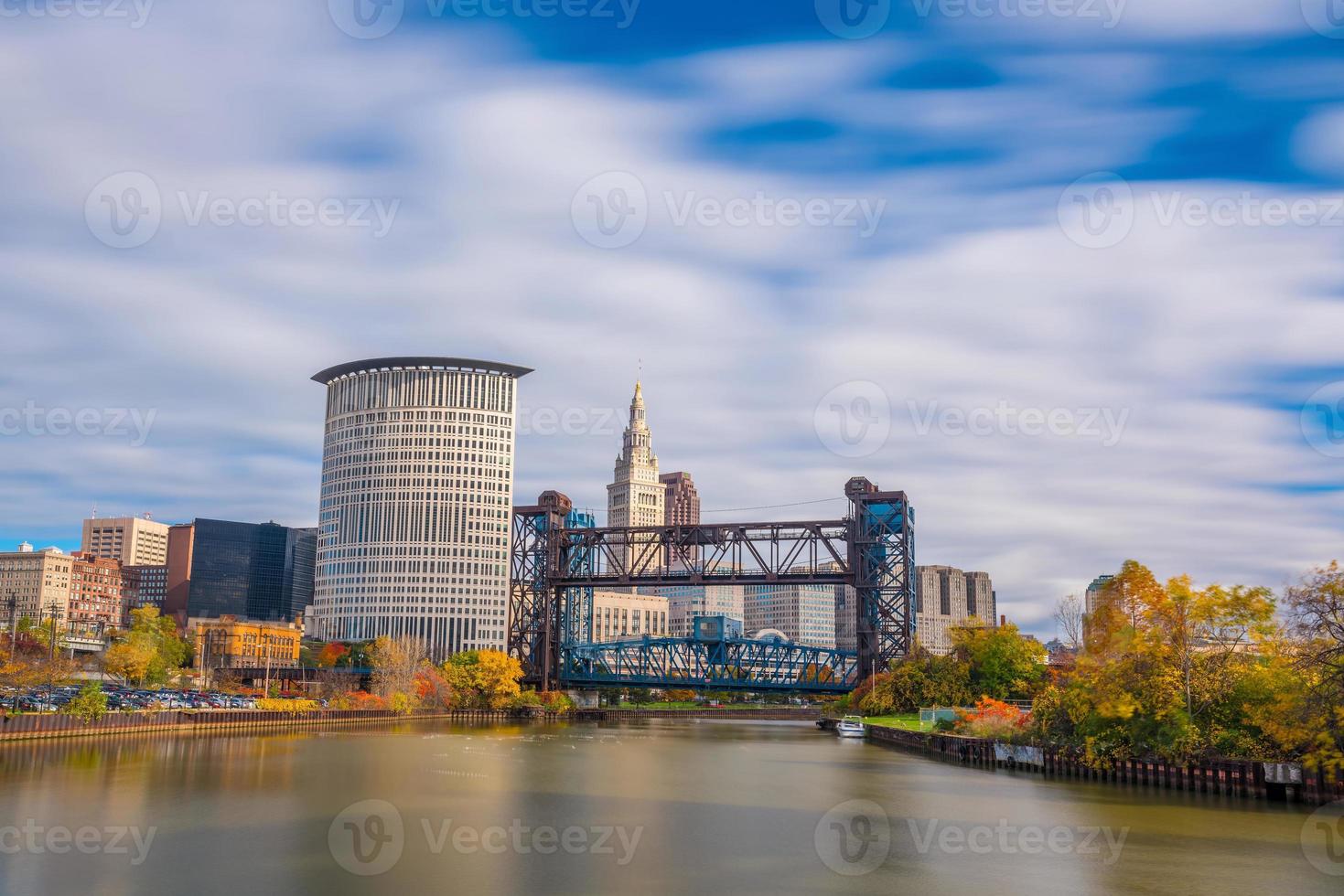 utsikt över centrala Cleveland foto