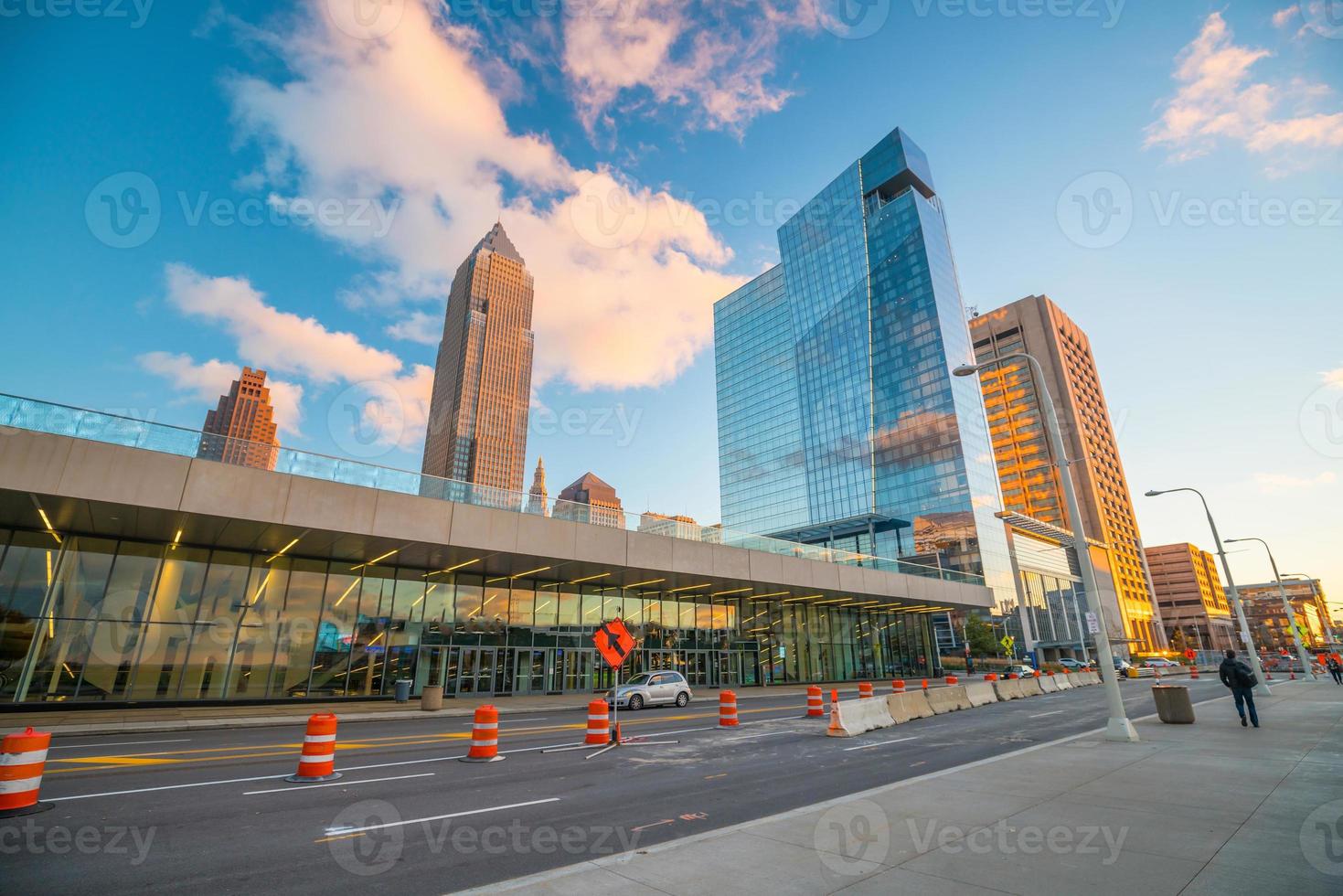 utsikt över centrala Cleveland foto