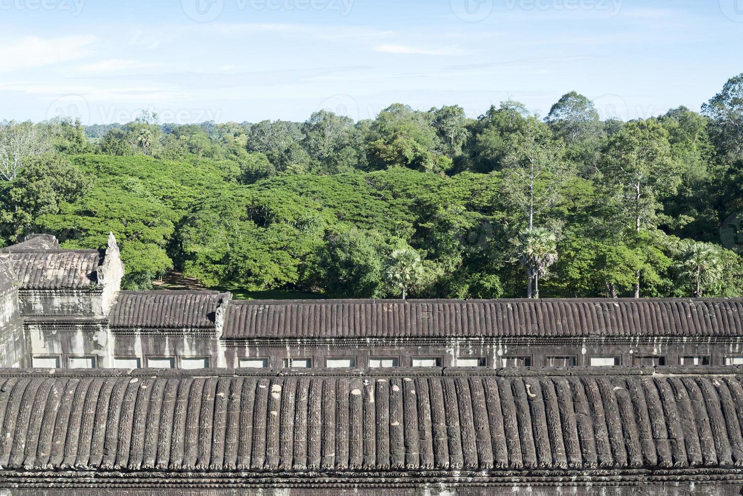 vägg av angkor wat. foto