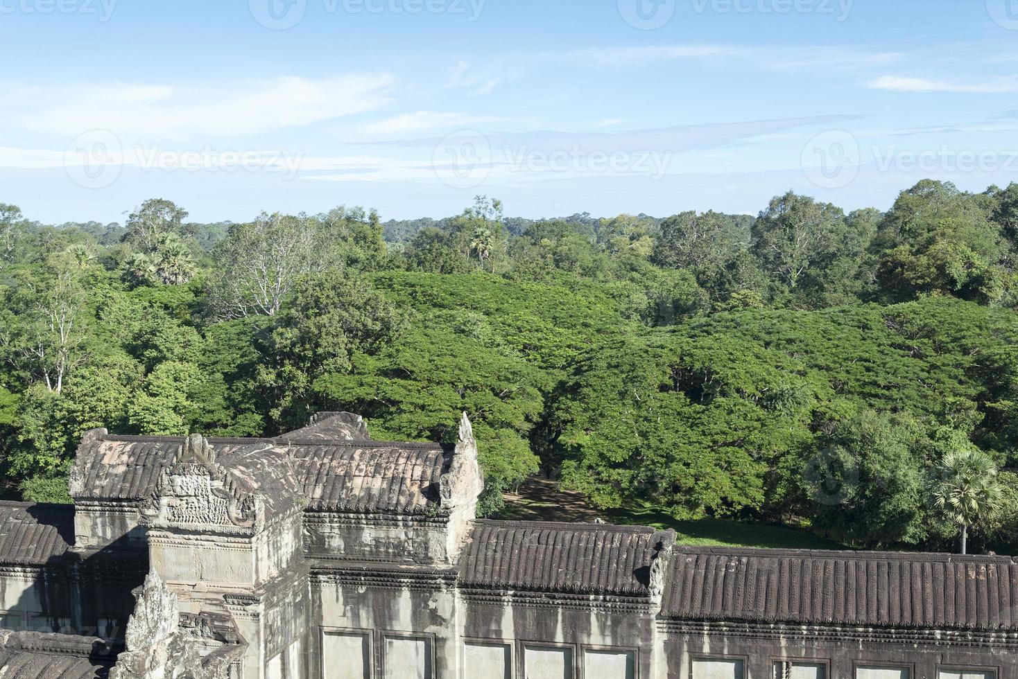 vägg av angkor wat. foto