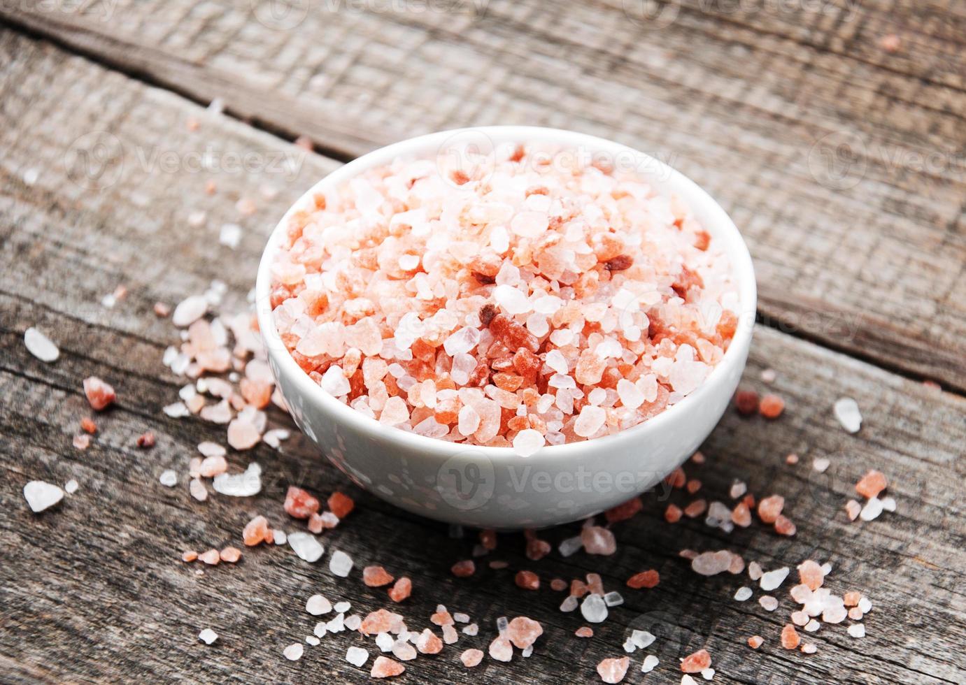 rosa salt från himalaya foto