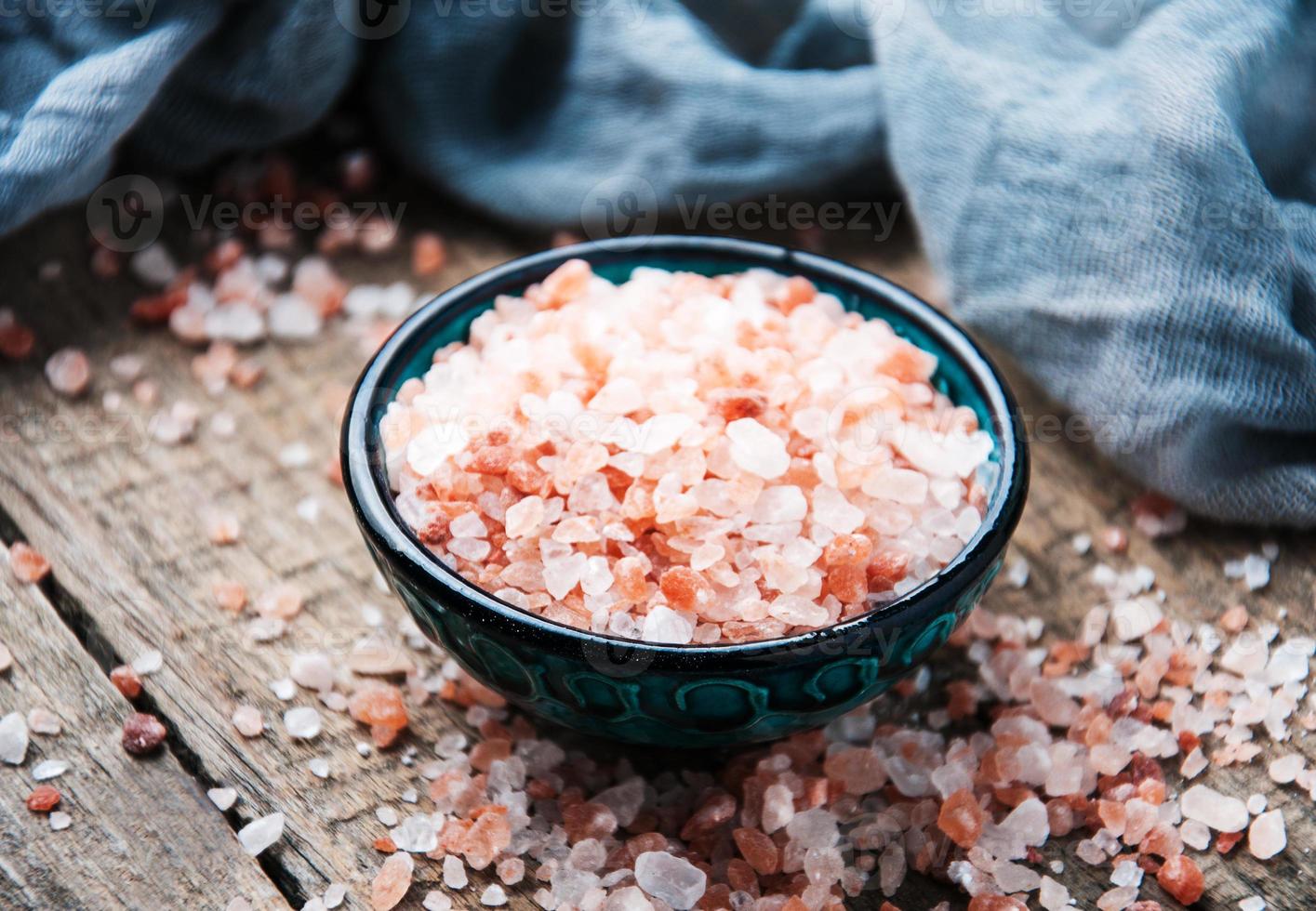 rosa salt från himalaya foto