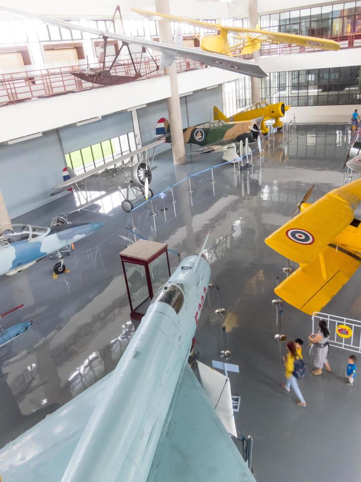 royal thai air force museum bangkokthailand18 augusti 2018 inne i byggnaden visa planet för lärande. den 18 augusti 2018 i Thailand. foto