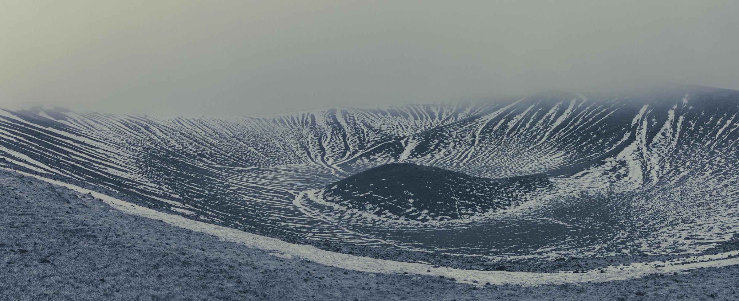 hverfjall krater, island foto
