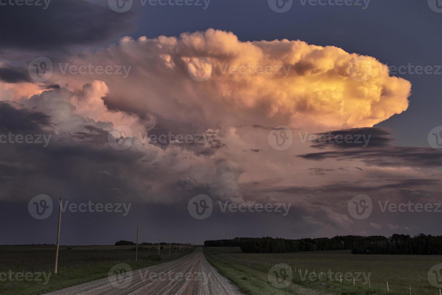 prairie storm moln kanada foto