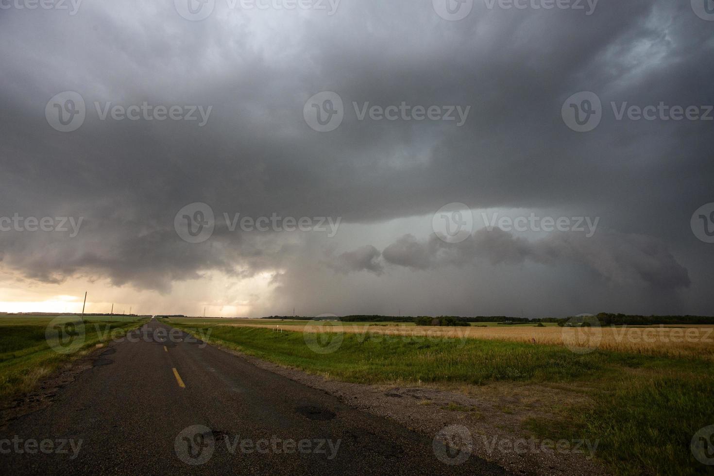 prairie storm moln kanada foto