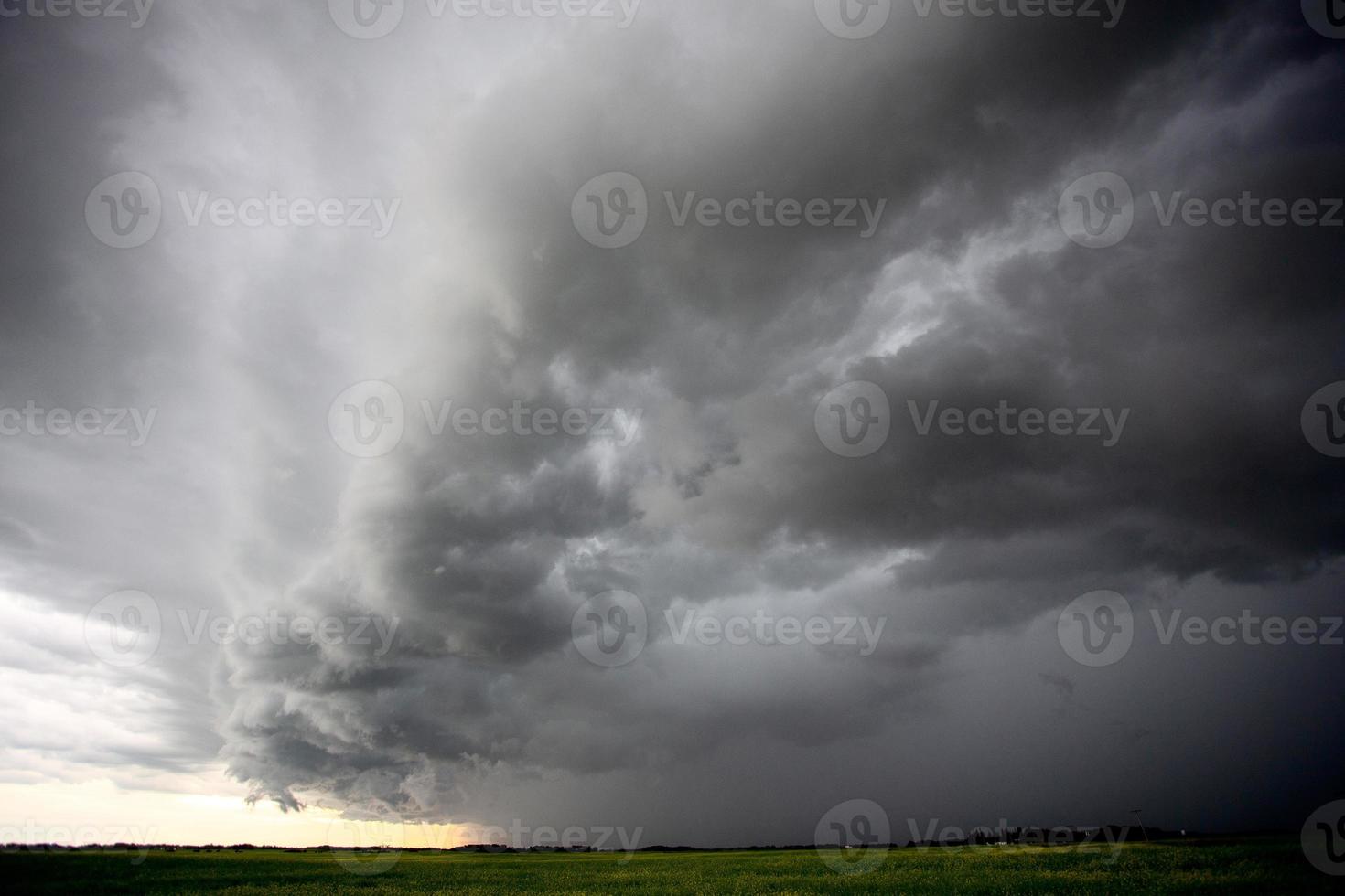 prairie storm moln kanada foto