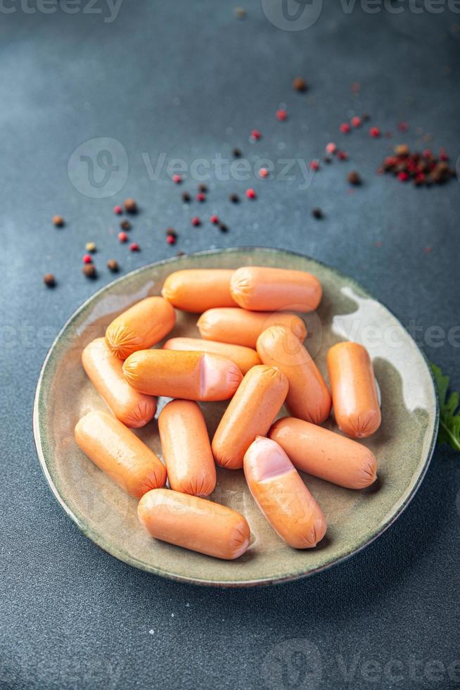 köttfri korv vegetabiliskt protein seitan soja vete mat bakgrund foto