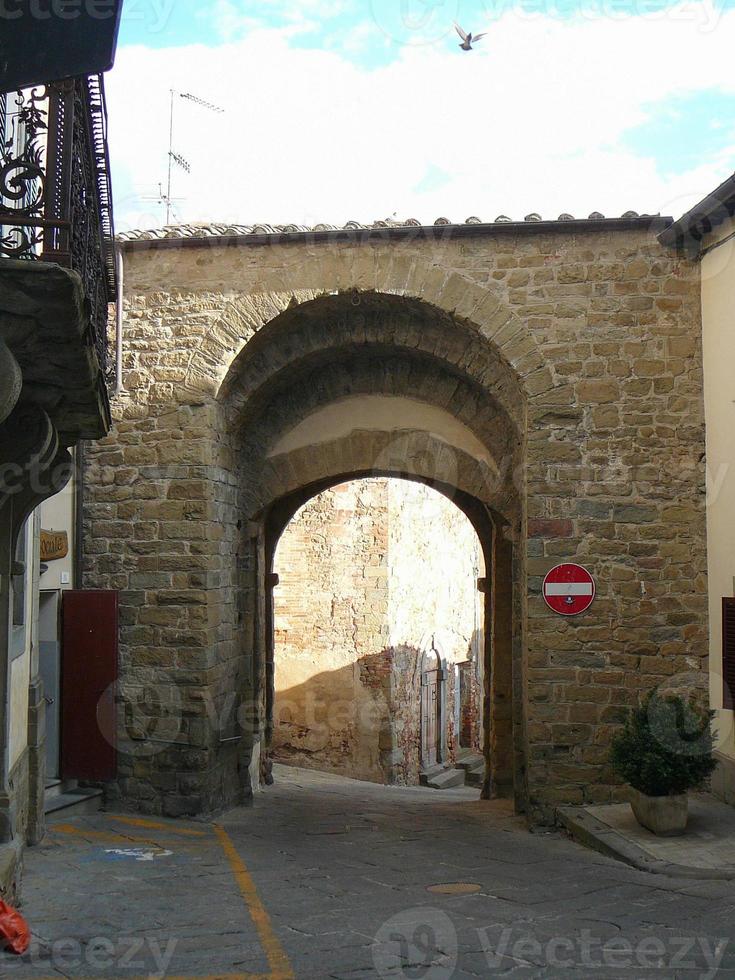 utsikt över staden monte san savino foto