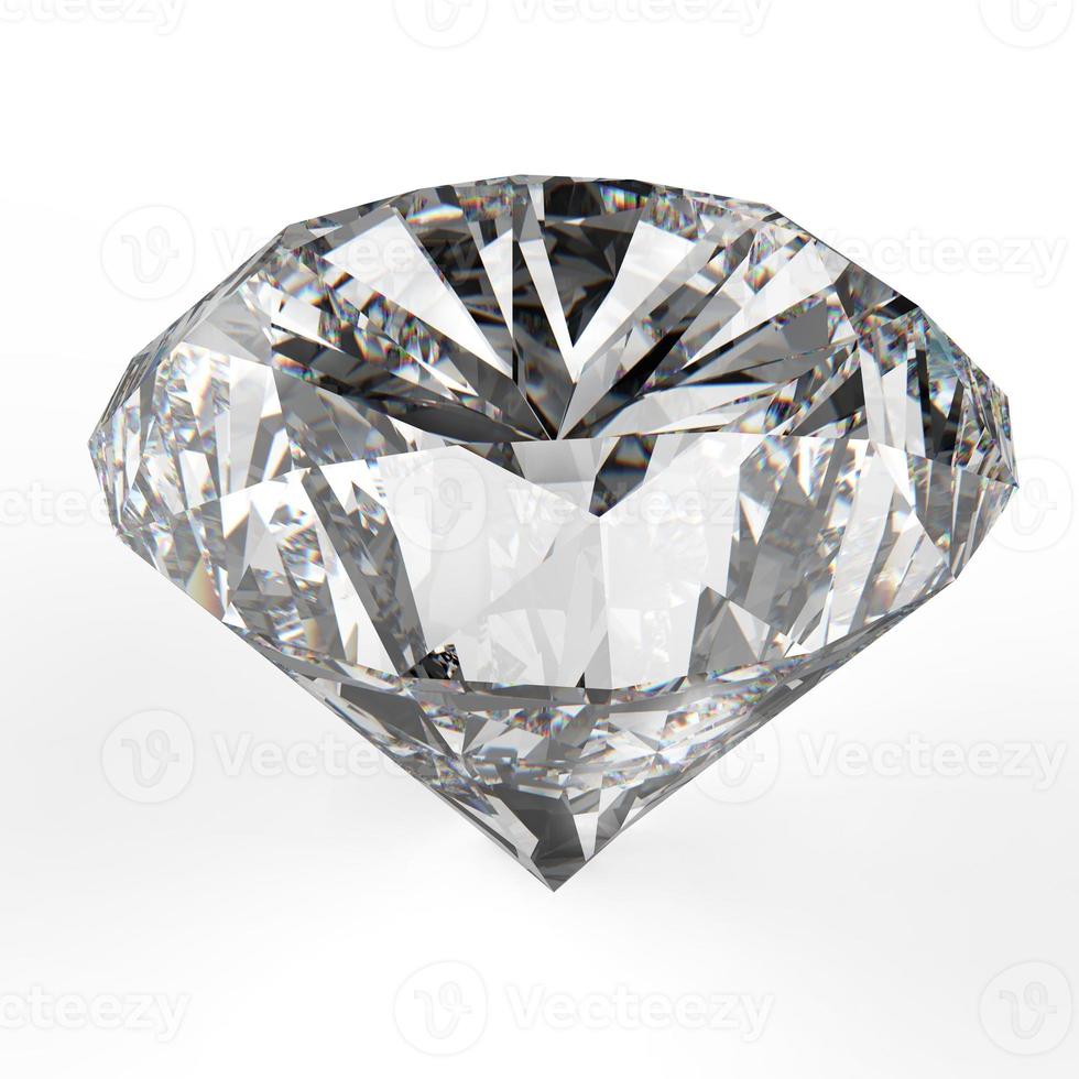 diamanter isolerade på vitt foto