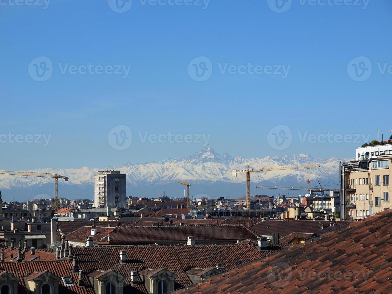 Flygfoto över turin foto