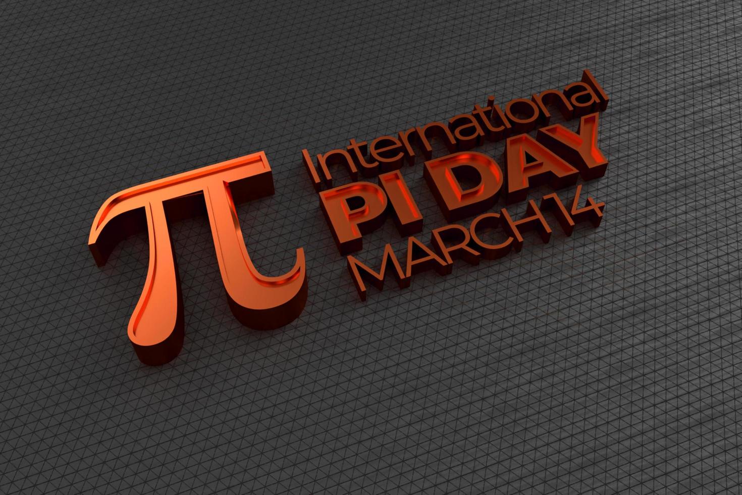 Pi day 3d-rendering tapeter foto