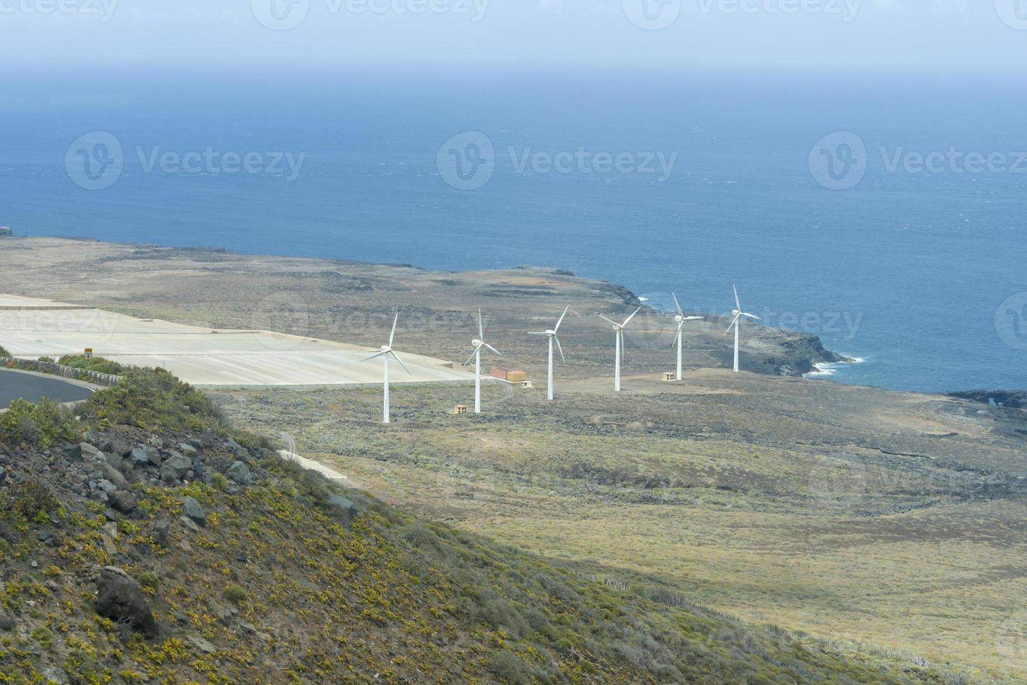 vindkraftverk på Teneriffa, Spanien foto