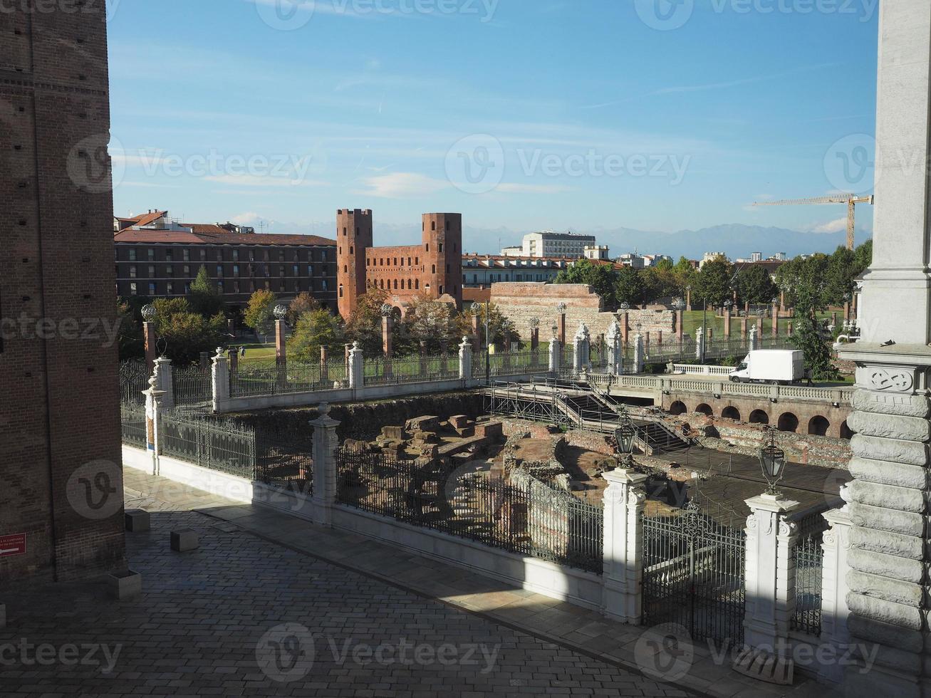 porta palatina palatine gate i turin foto