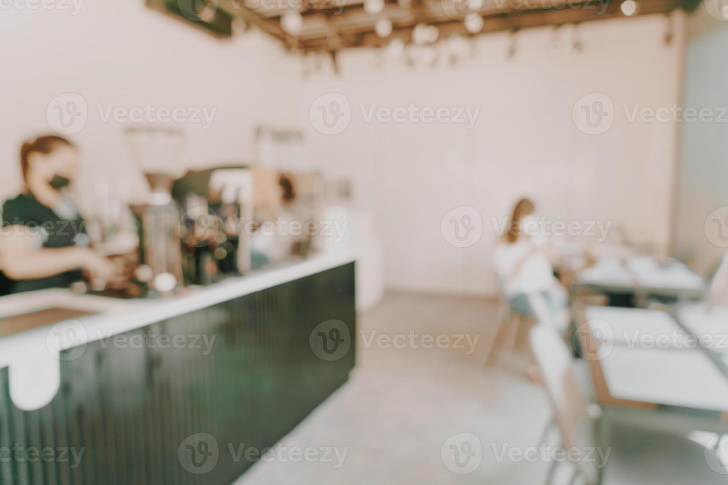 abstrakt oskärpa kafé för bakgrund foto