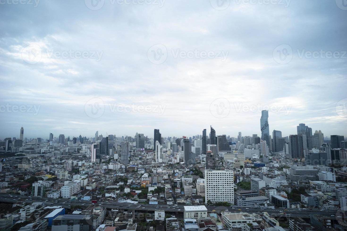 ovanifrån av Bangkok city foto