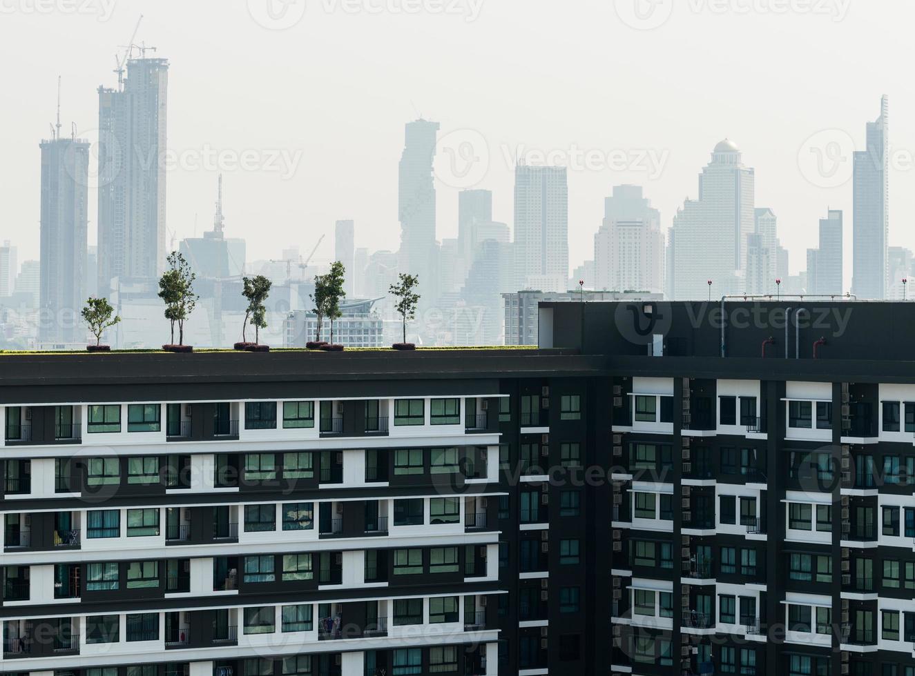 abstrakt av linje och mönster av byggnadsarkitektur foto