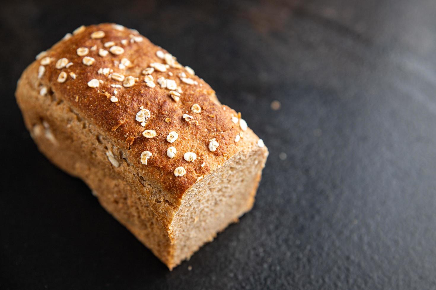 bröd spannmål kli vete ingen jäst användbara kosttillskott foto