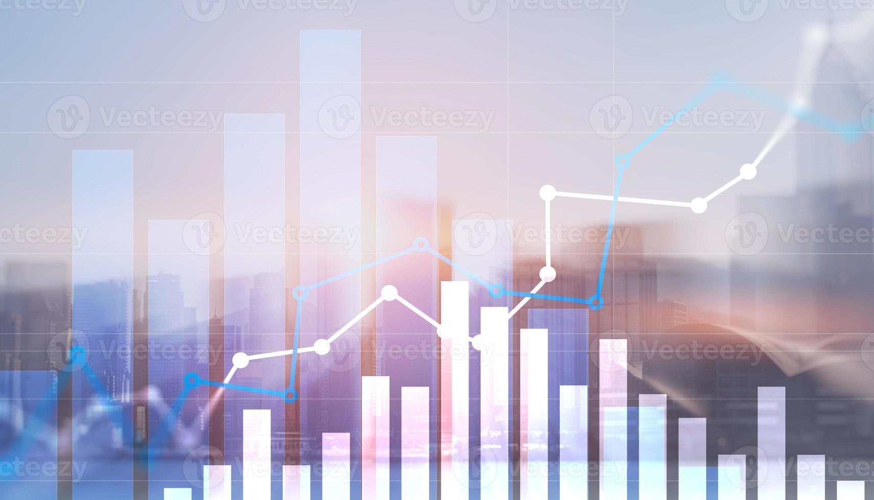 aktiemarknaden forex trading graf och ljusstake diagram foto