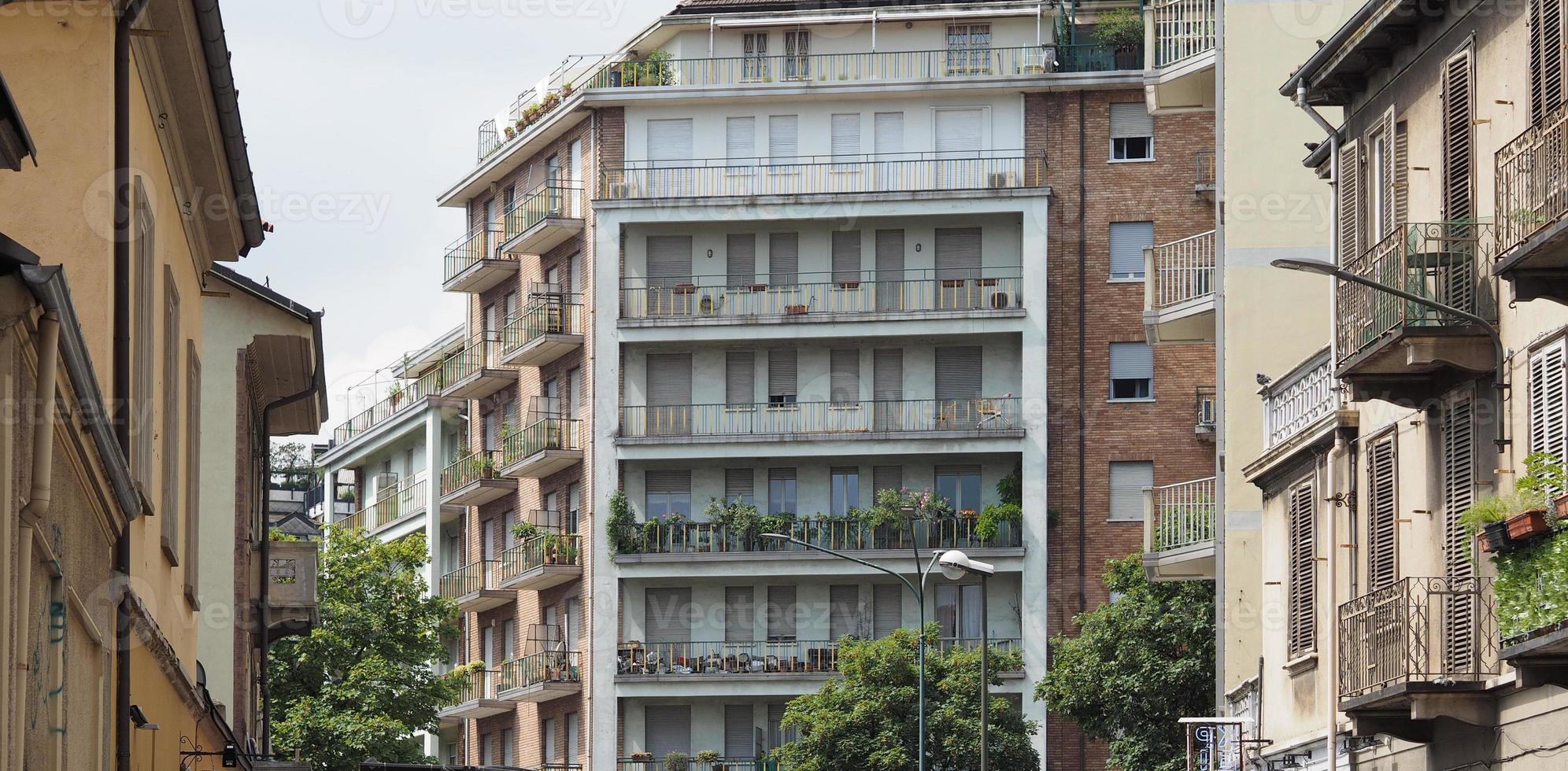 utsikt över staden turin foto