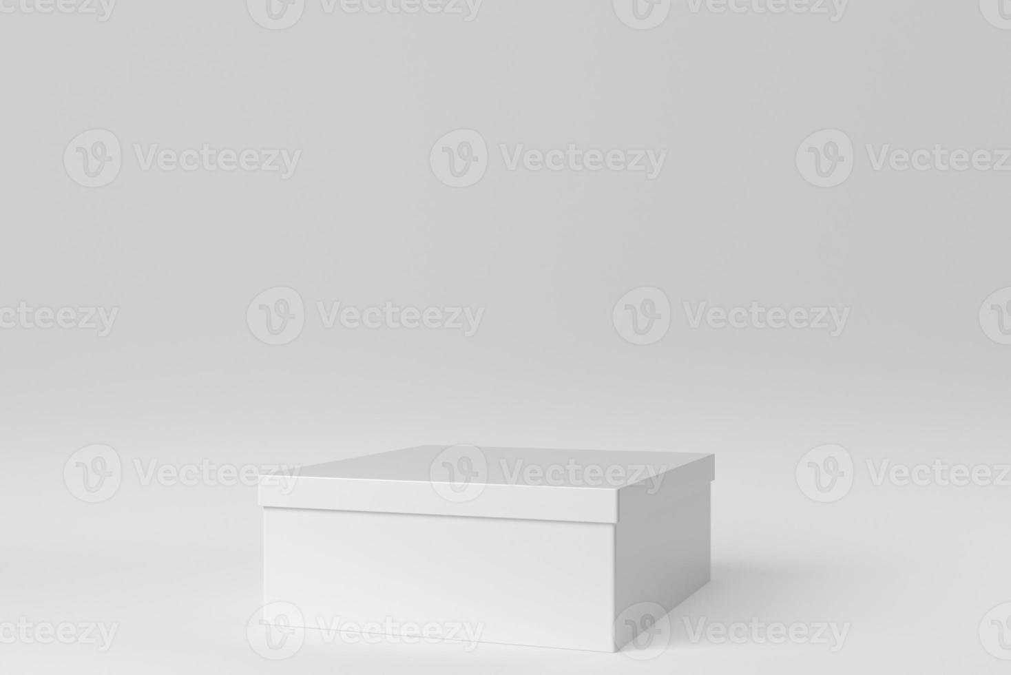 förpackning lådor på vit bakgrund. formgivningsmall, mock up. 3d rendering. foto
