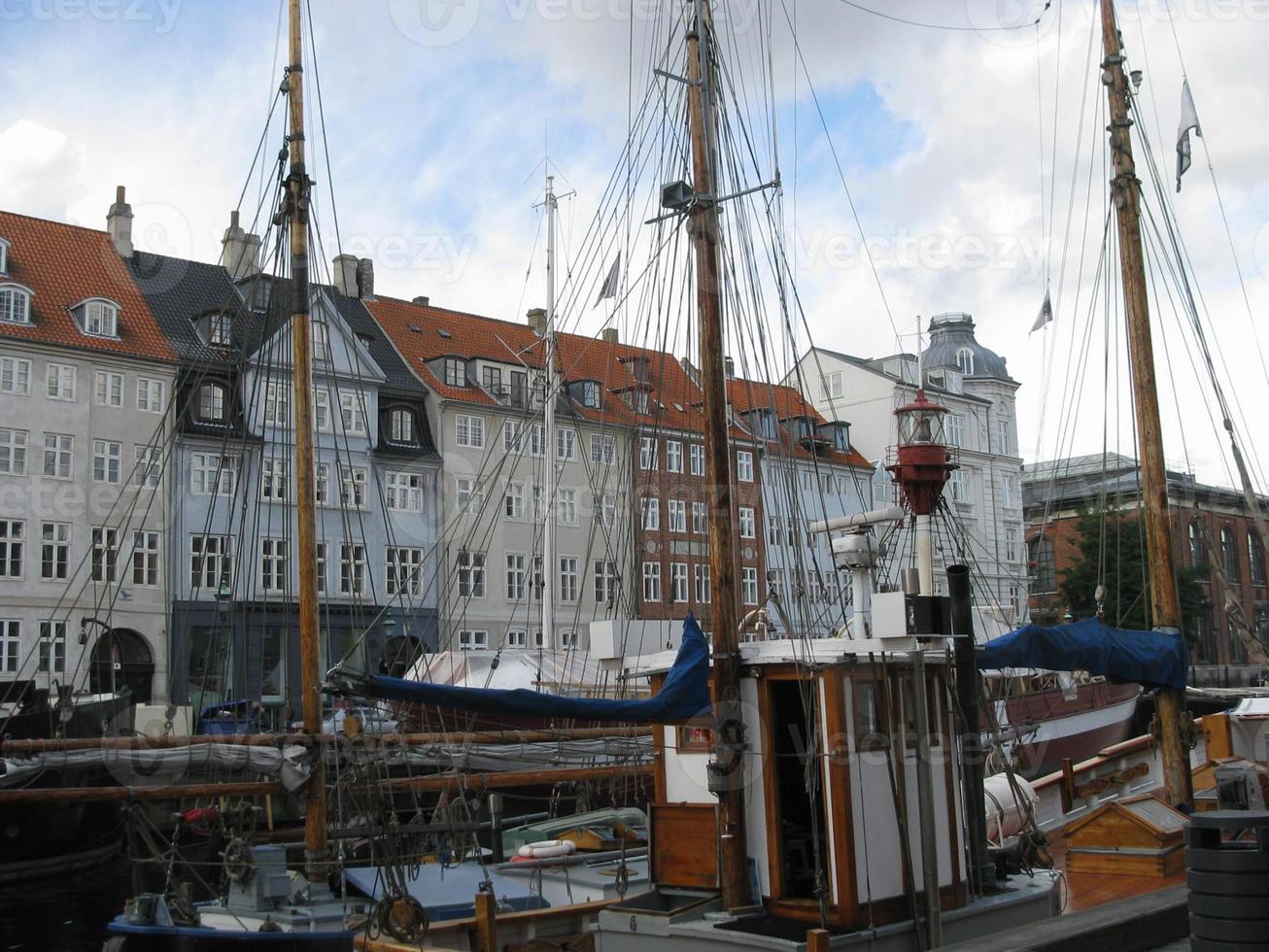 utsikt över staden köpenhamn i danmark foto