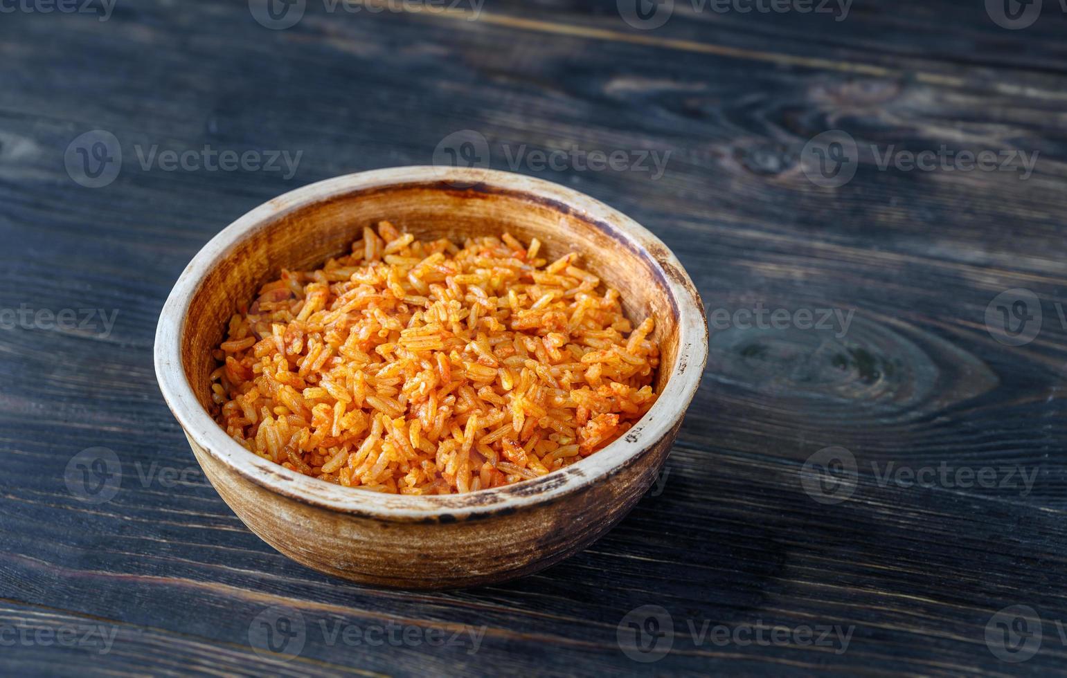 skål med mexikanskt ris foto