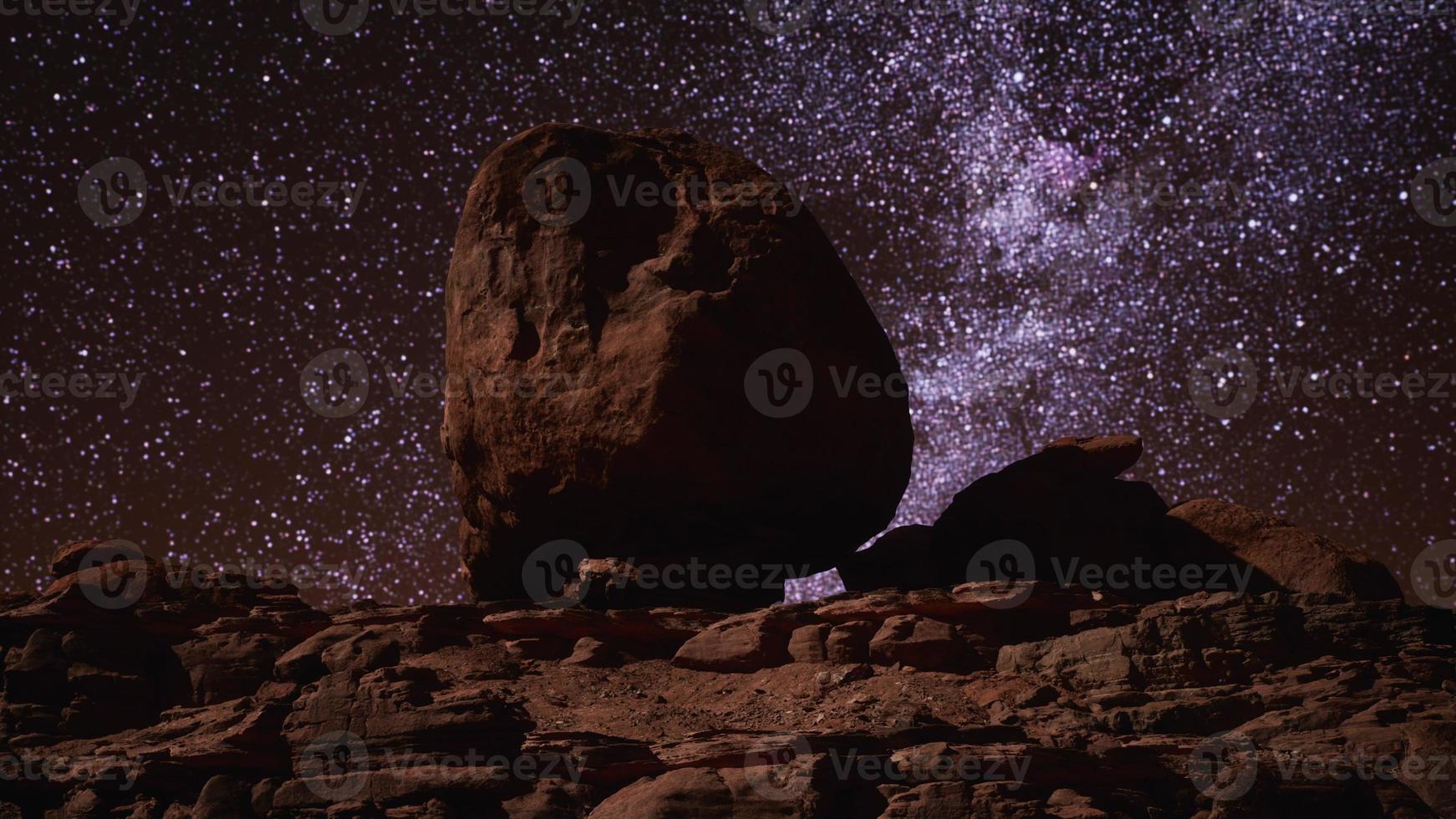 Vintergatan vid naturstensparken Grand Canyon foto