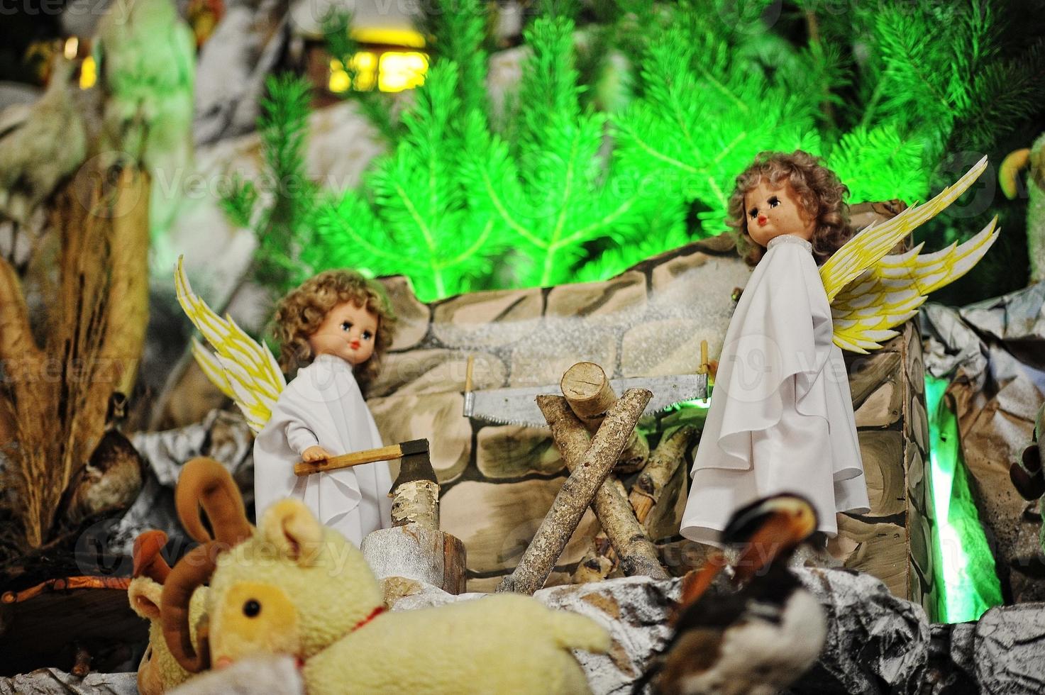 christmas nativity spjälsäng set foto