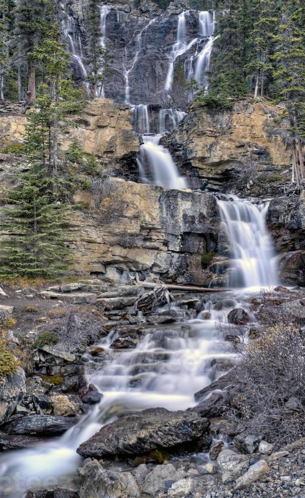 trassel vattenfall alberta kanada foto