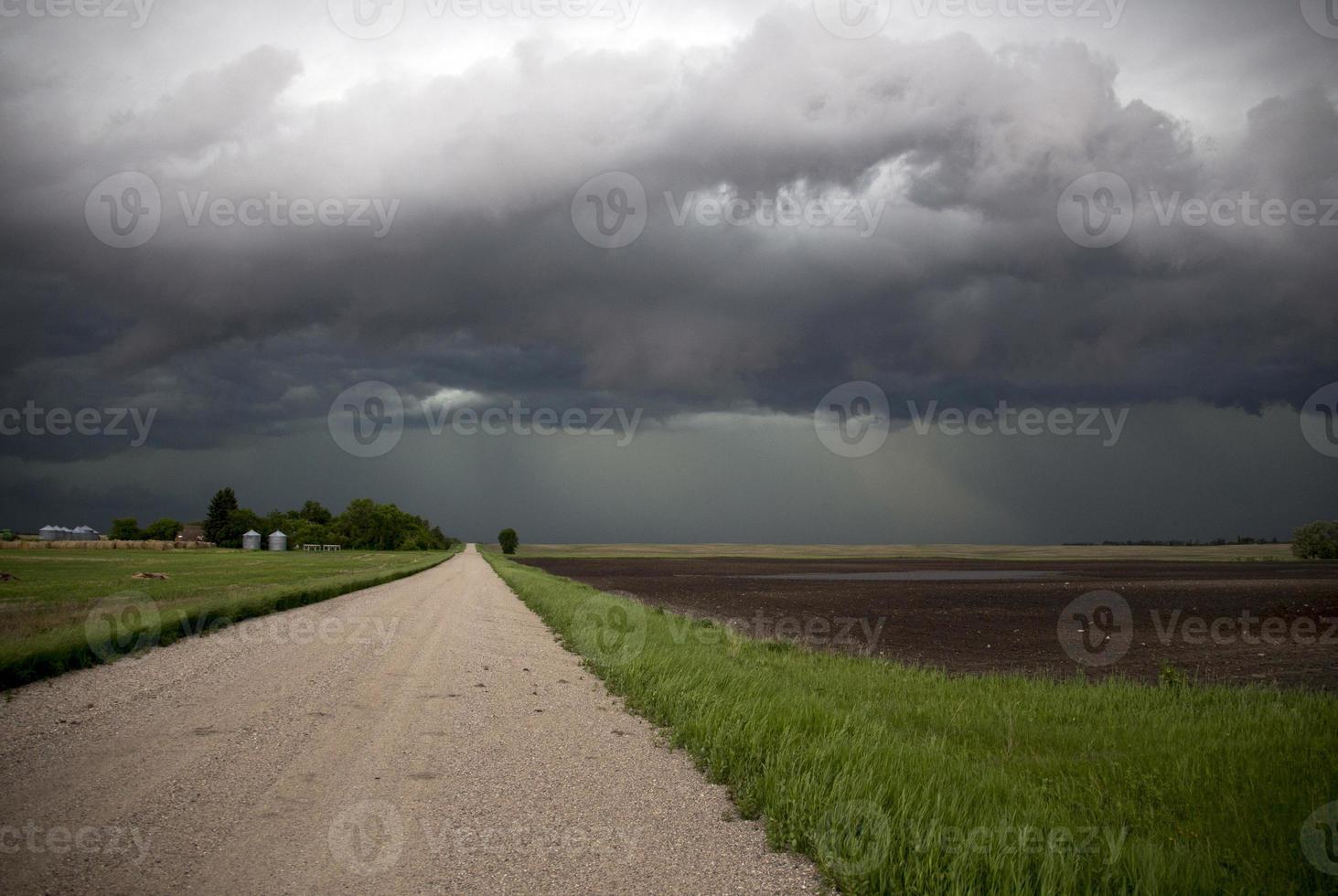 prairie storm moln kanada foto