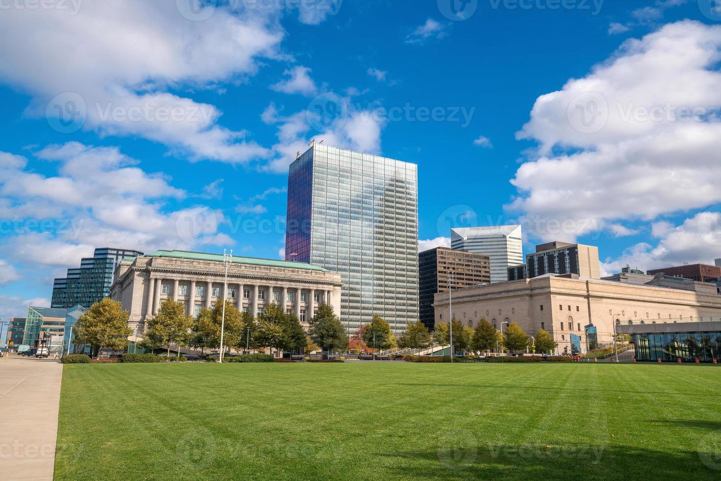 utsikt över centrala Cleveland foto