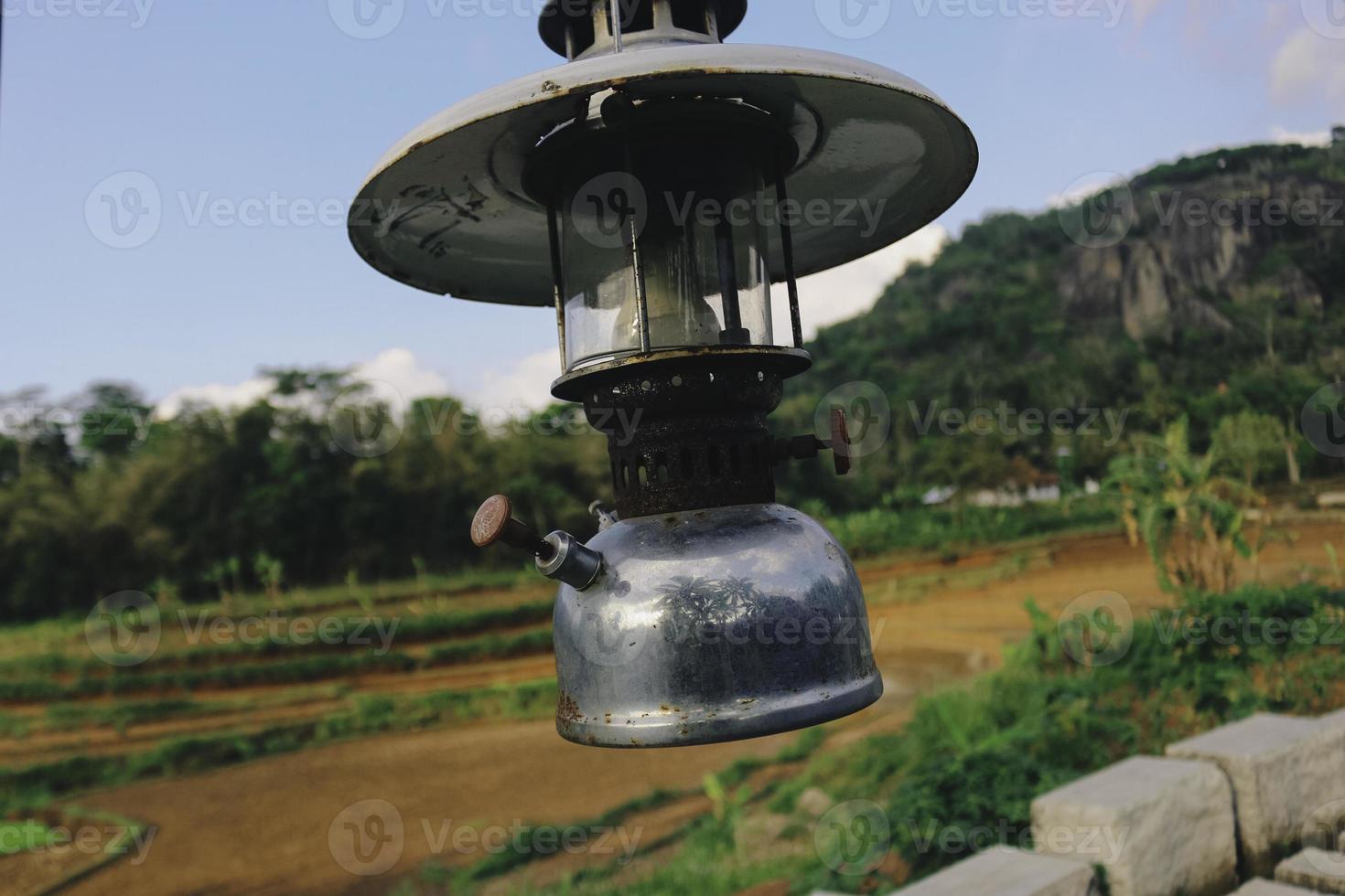 uplik eller teplok lampa, en traditionell lampa med fotogen foto