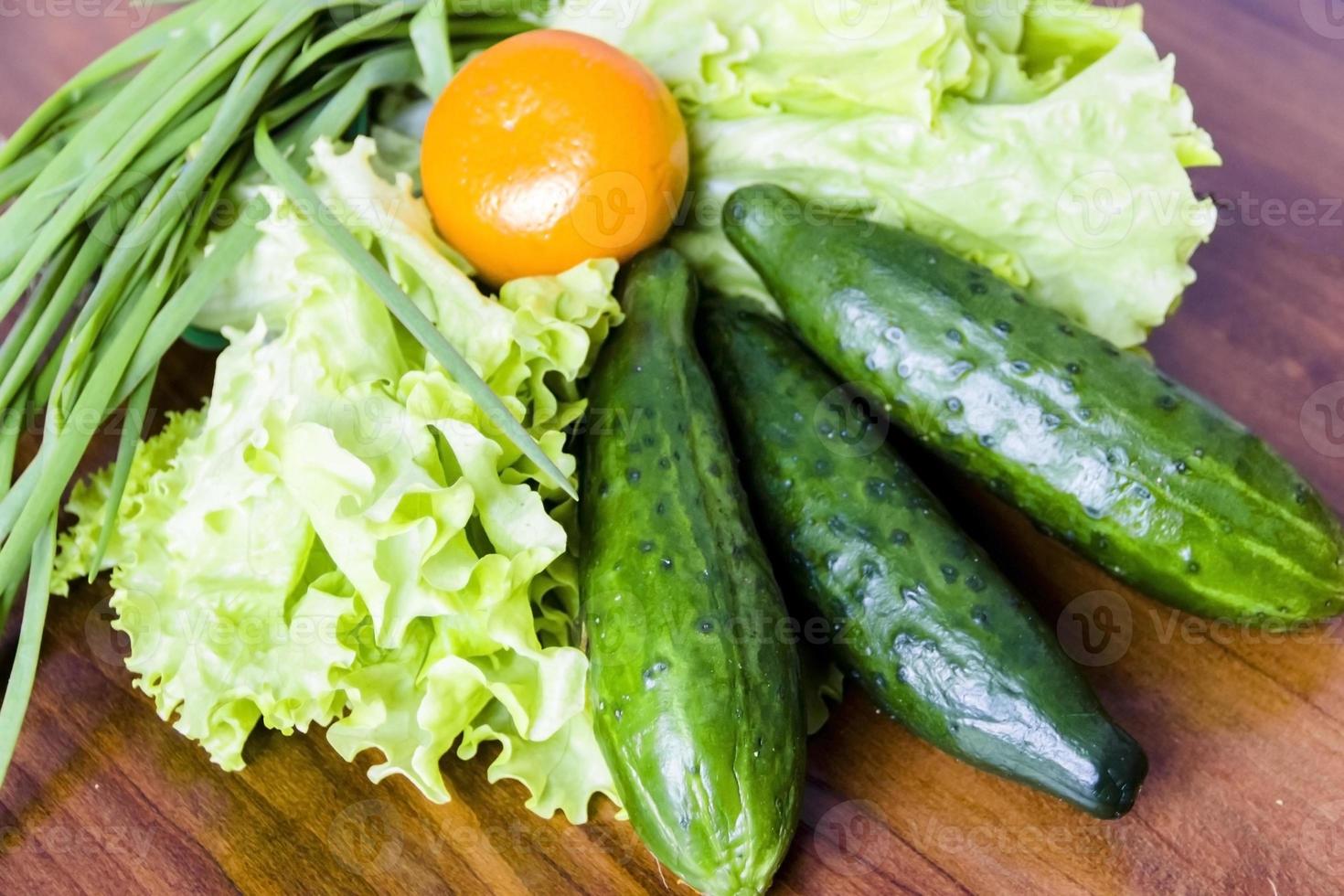 färsk grön sallad sallad - hälsosam mat foto