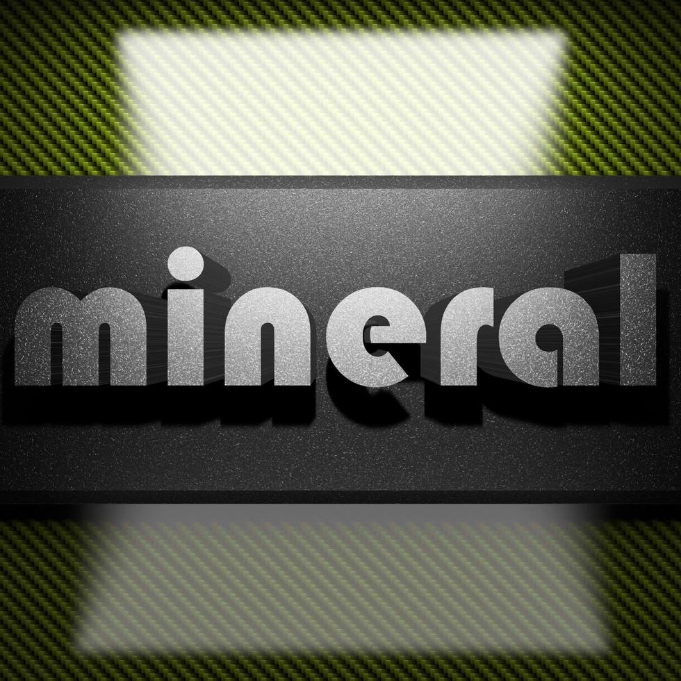 mineralord av järn på kol foto