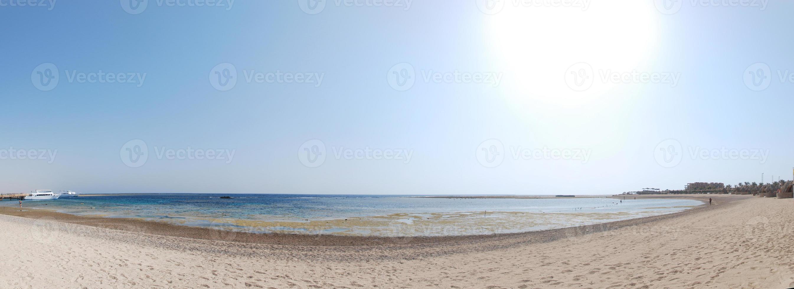 strandpanorama på sommaren foto