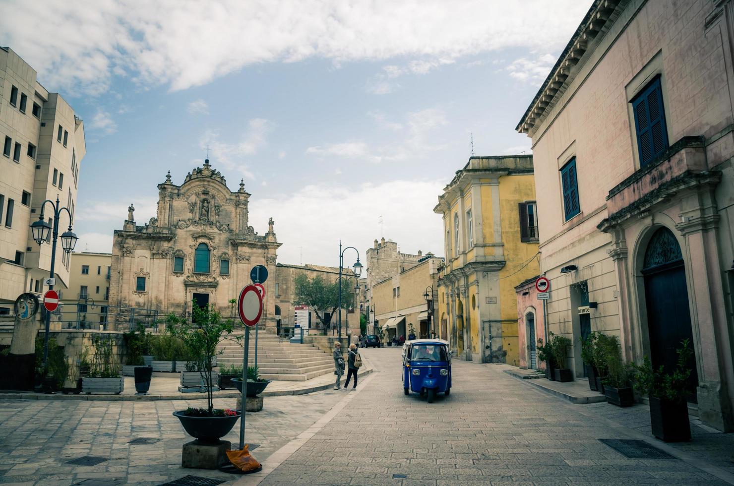 matera historiska centrum av gamla gamla staden sassi foto