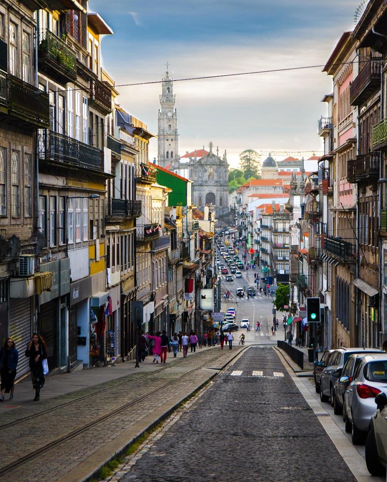 porto gator i historiska stadskärnan, portugal foto