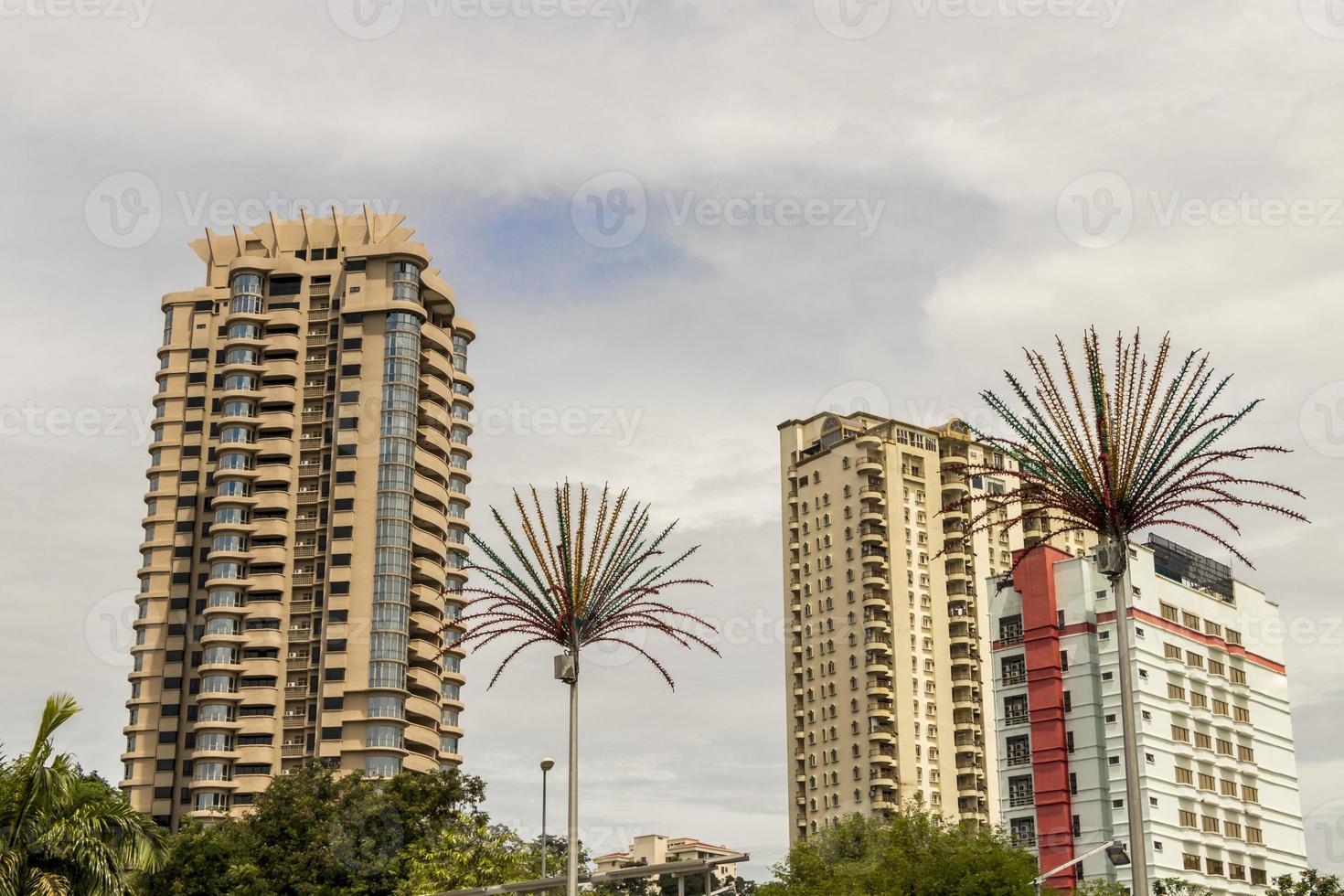 höghus hotellbyggnader Kuala Lumpur, Malaysia. foto