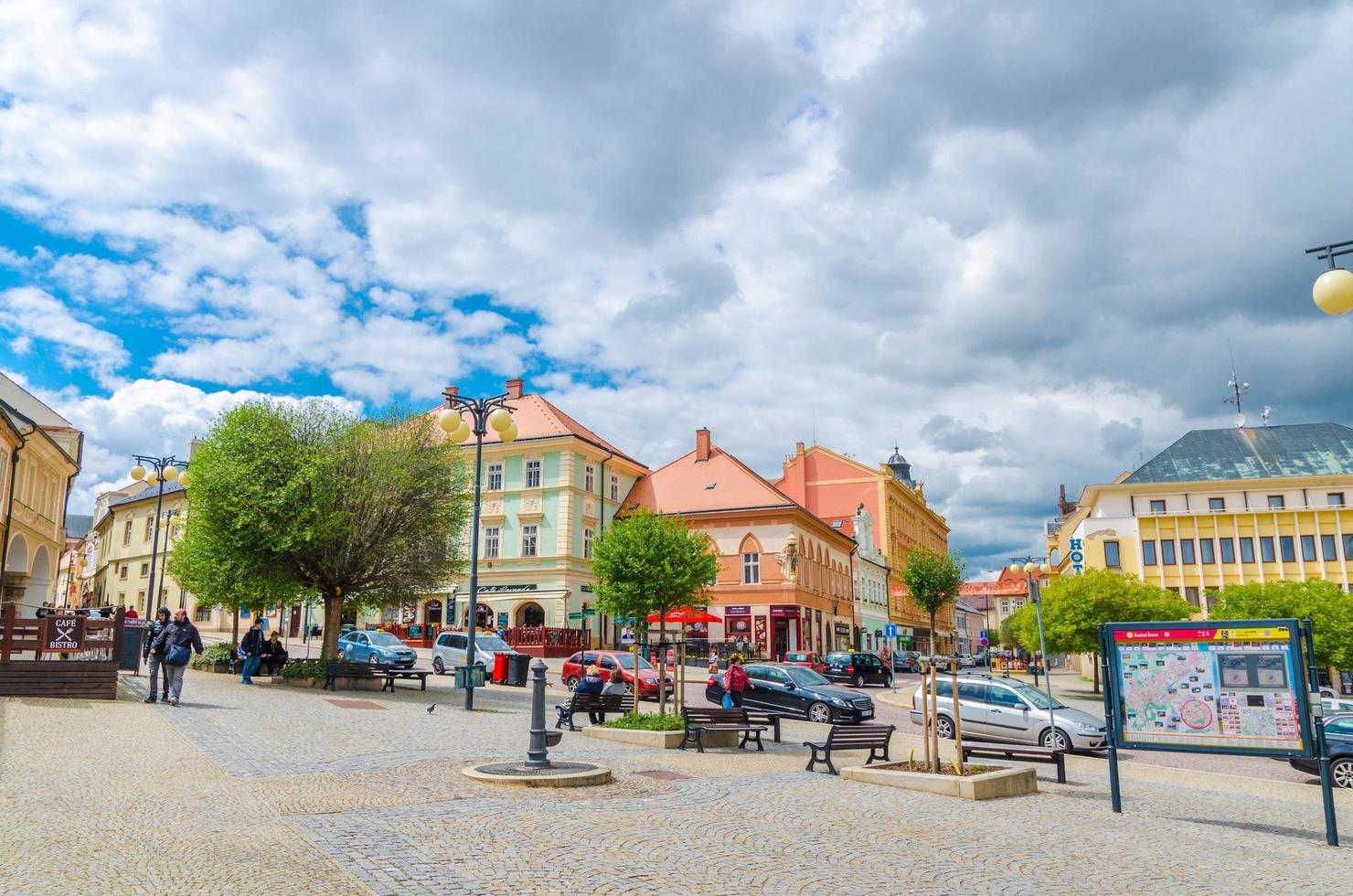 kutna hora, tjeckiska republikens torg i gamla historiska stadskärnan foto