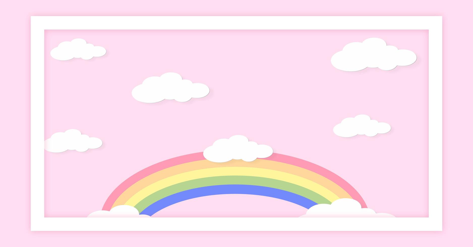 abstrakt kawaii färgglada himmel regnbåge bakgrund. mjuk gradient pastell komisk grafik. koncept för bröllopskortdesign eller presentation foto