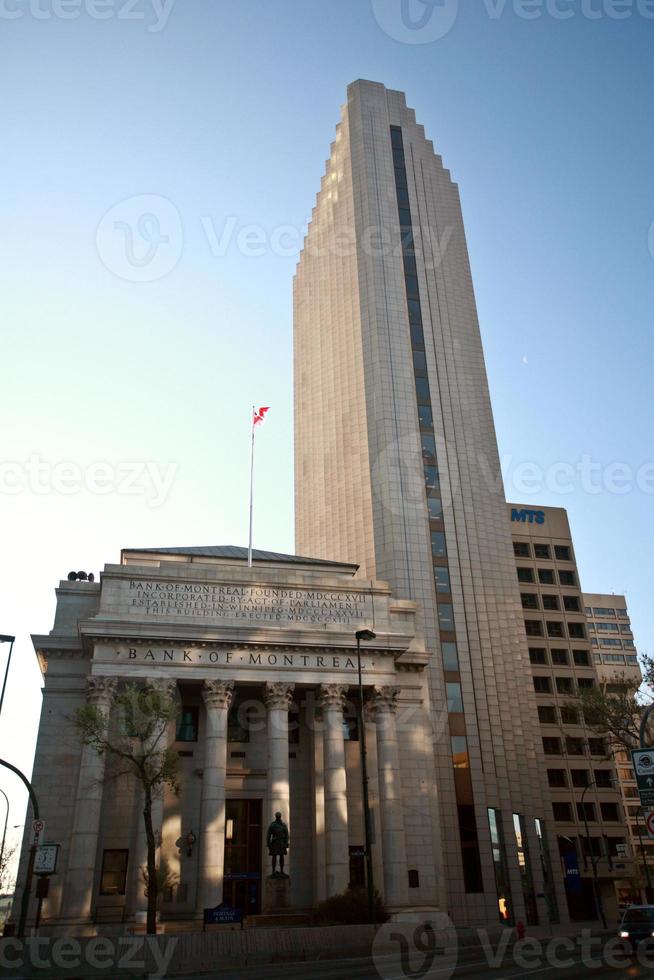 Bank of Montreal Building i downtwon Winnipeg foto