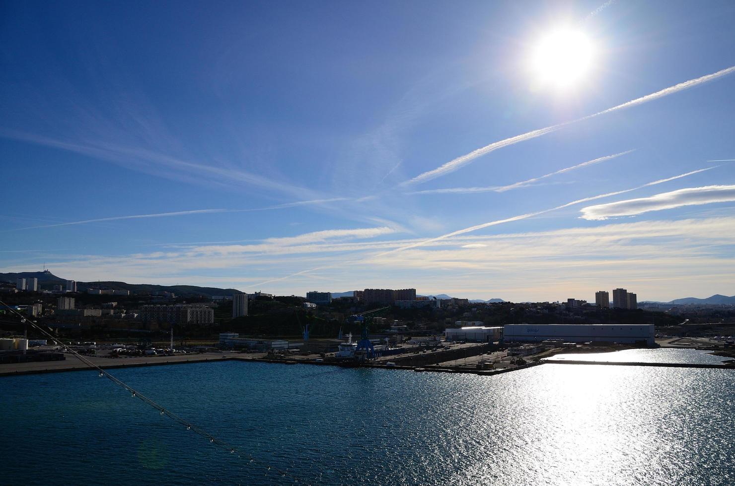 hamnen i marseille foto