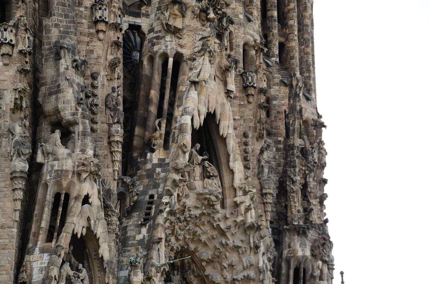 tornet av katedralen i barcelona foto