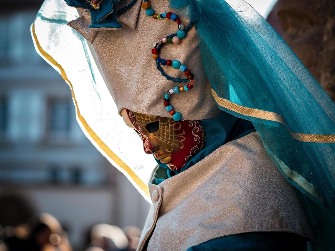 venetiansk karneval i rosheim, alsace, frankrike. foto