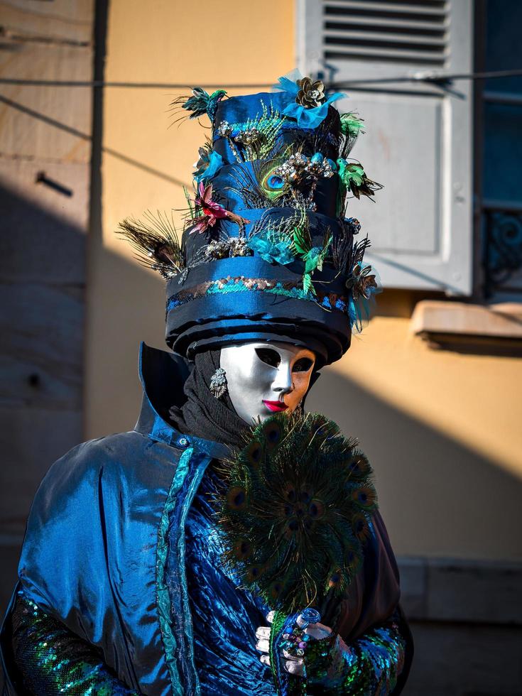 venetiansk karneval i rosheim, alsace, frankrike. foto