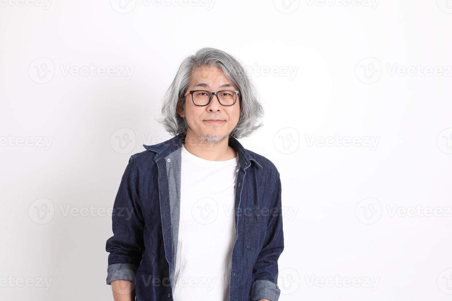 senior asiatisk man foto