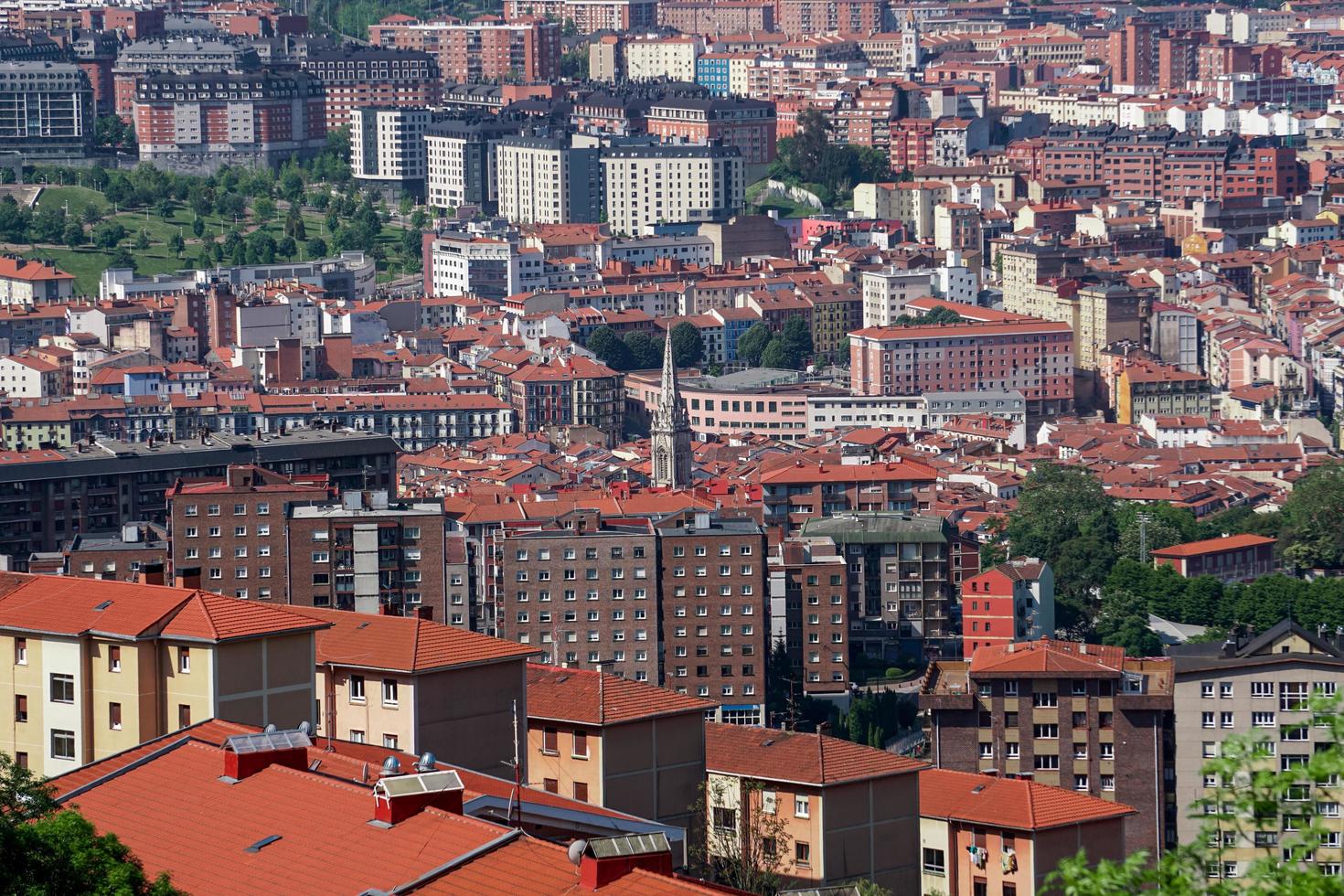 stadsbild från bilbao city, Spanien resmål foto