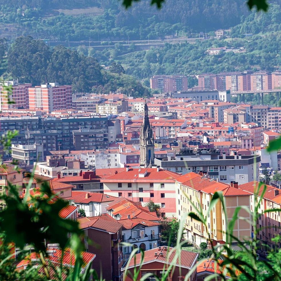 stadsbild från bilbao city, Spanien resmål foto