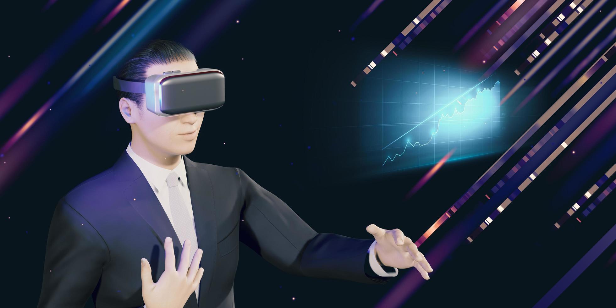 aktiehandel vr kameraverksamhet i metaverse aktiehandelsdiagram och aktiehandel i metaverse foto